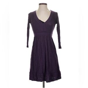 M Missoni Purple Chevron V-Neck Mini Dress ~ Sz 36 (2 US)